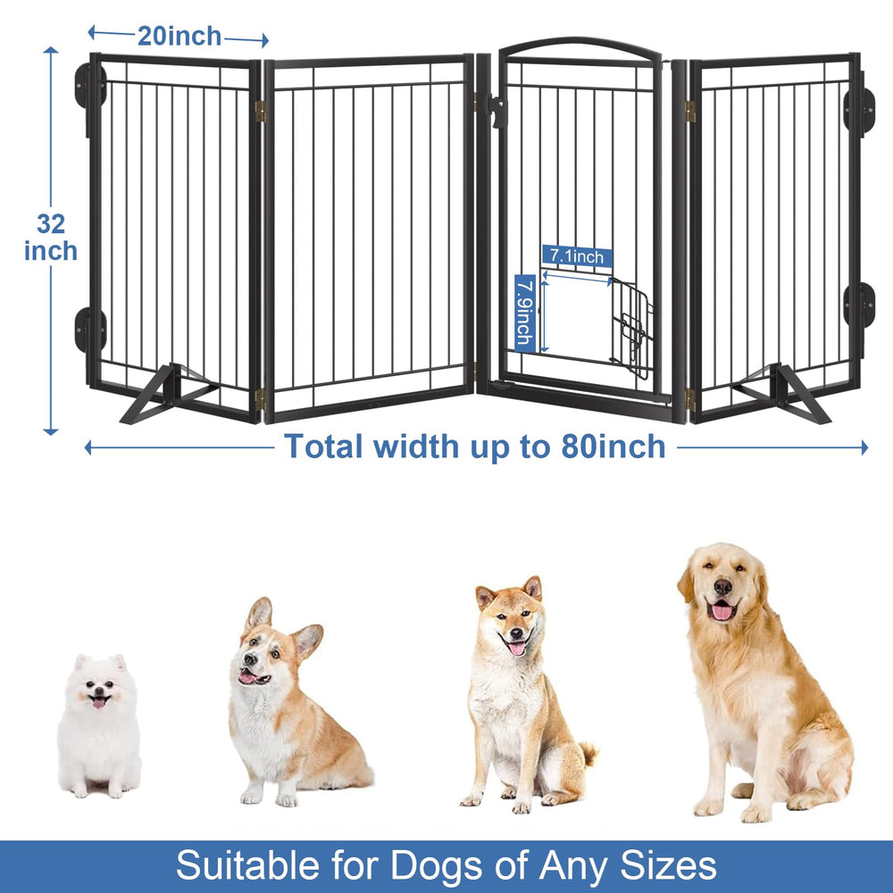 Klarana triangular frame with anti-slip pads keeps the gate steady.