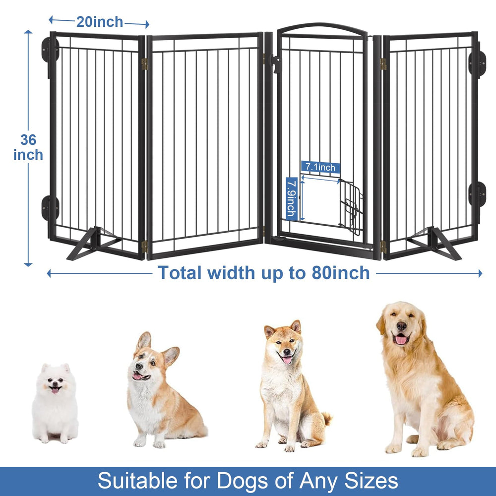 Klarana bottom anti-slip pads keep the gate stable on different floors.