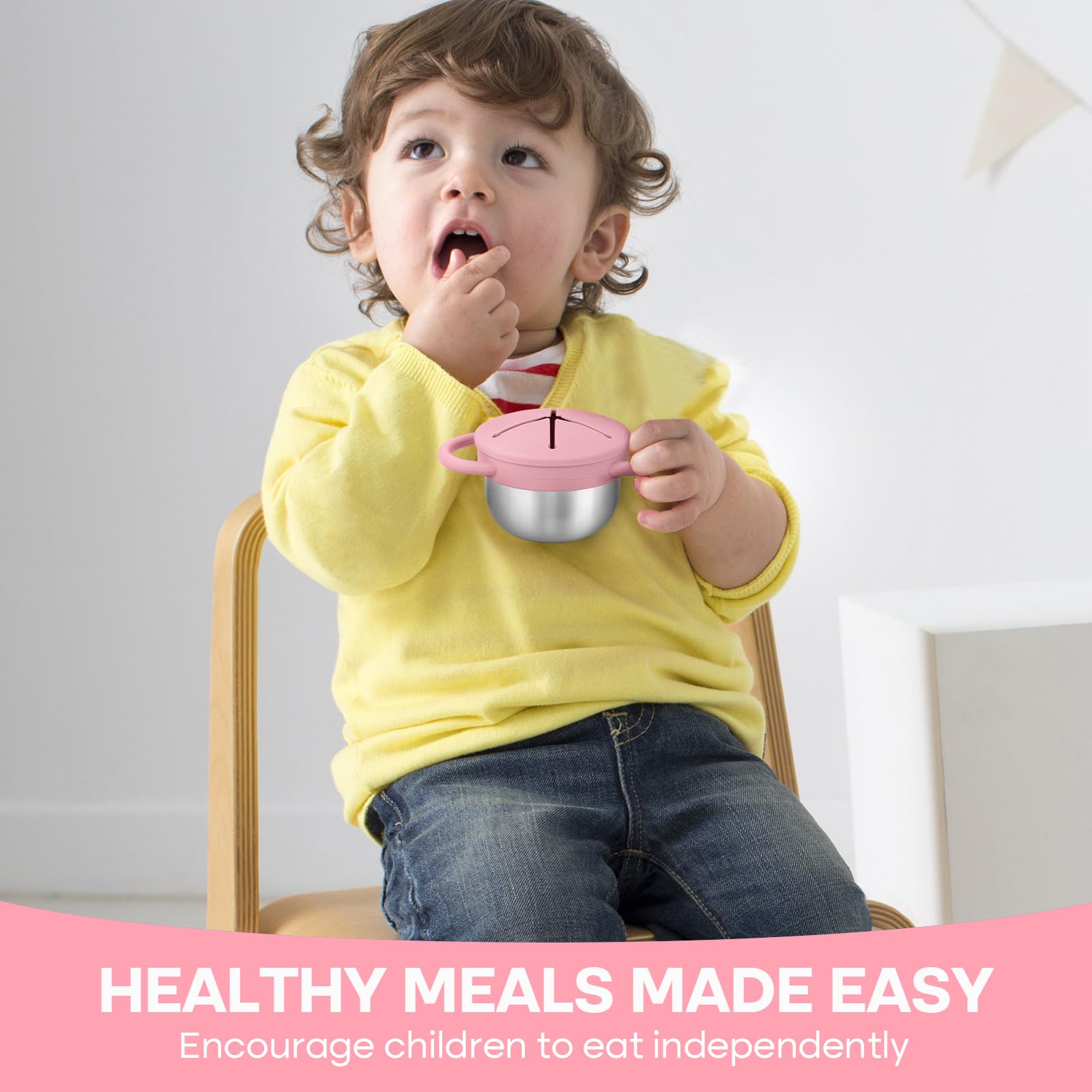 KLCKH 2-pack fridge-safe snack cups keep snacks fresh