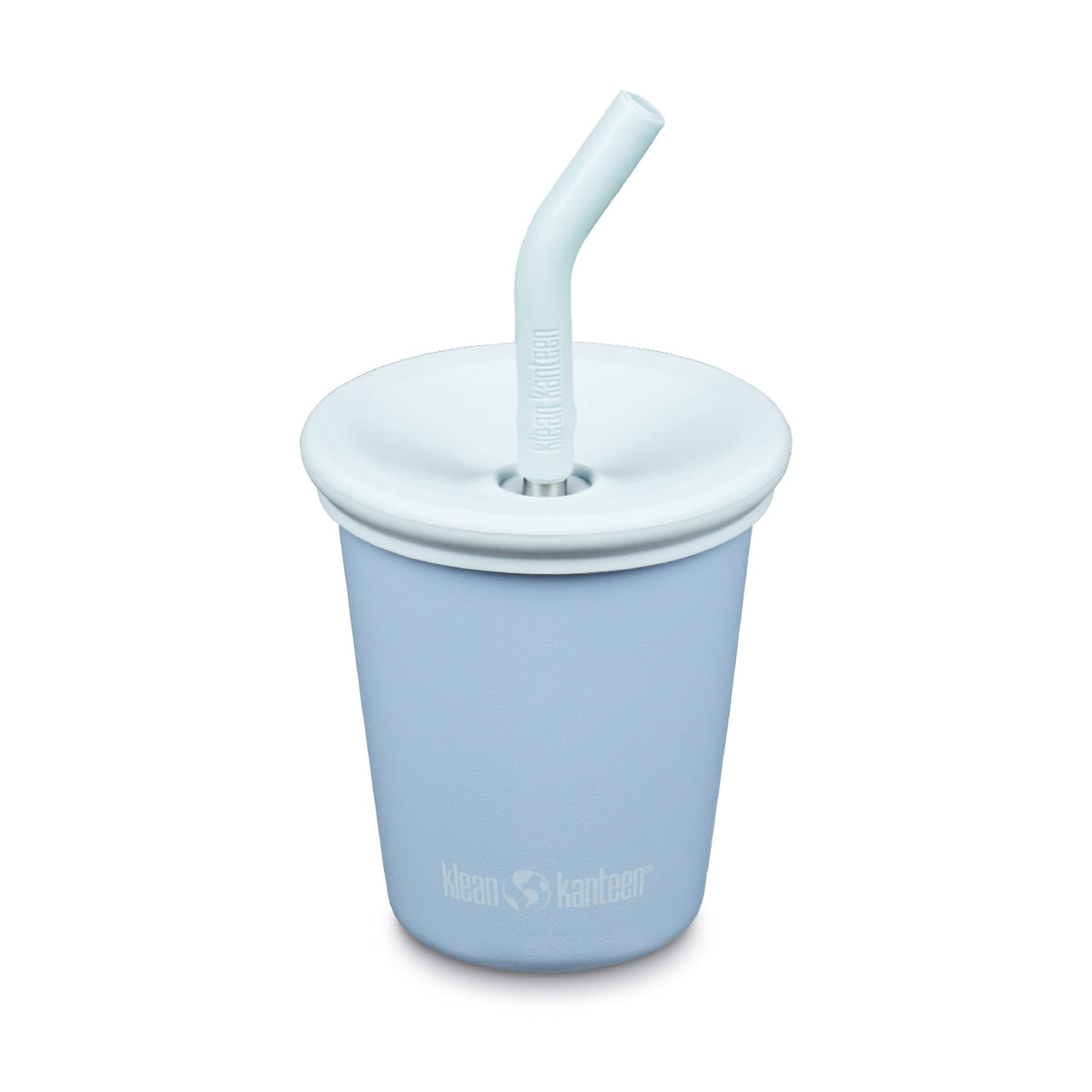 Klean Kanteen 10oz Kid's Cup with Straw Lid, straw-lid close-up for easy on-the-go sipping.