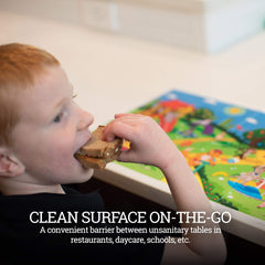 Klean Kids Animals at Play dino-collection placemat sparks curiosity during family dining.