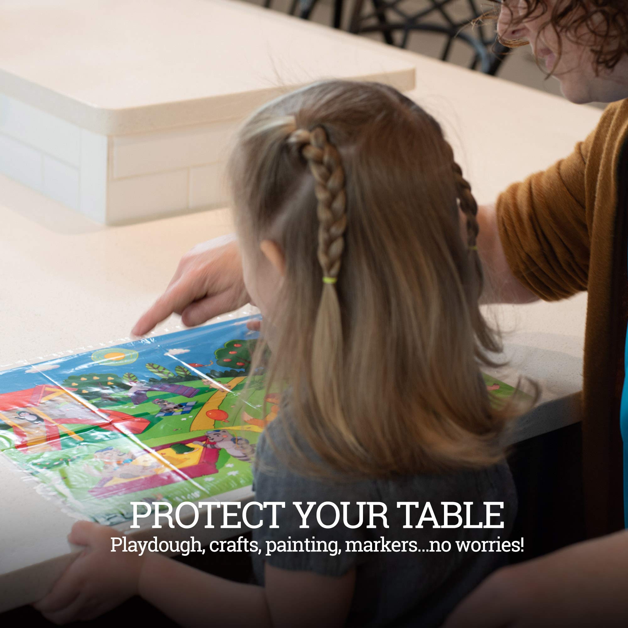 Klean Kids Animals at Play farm-animals placemat offers durable, disposable convenience.