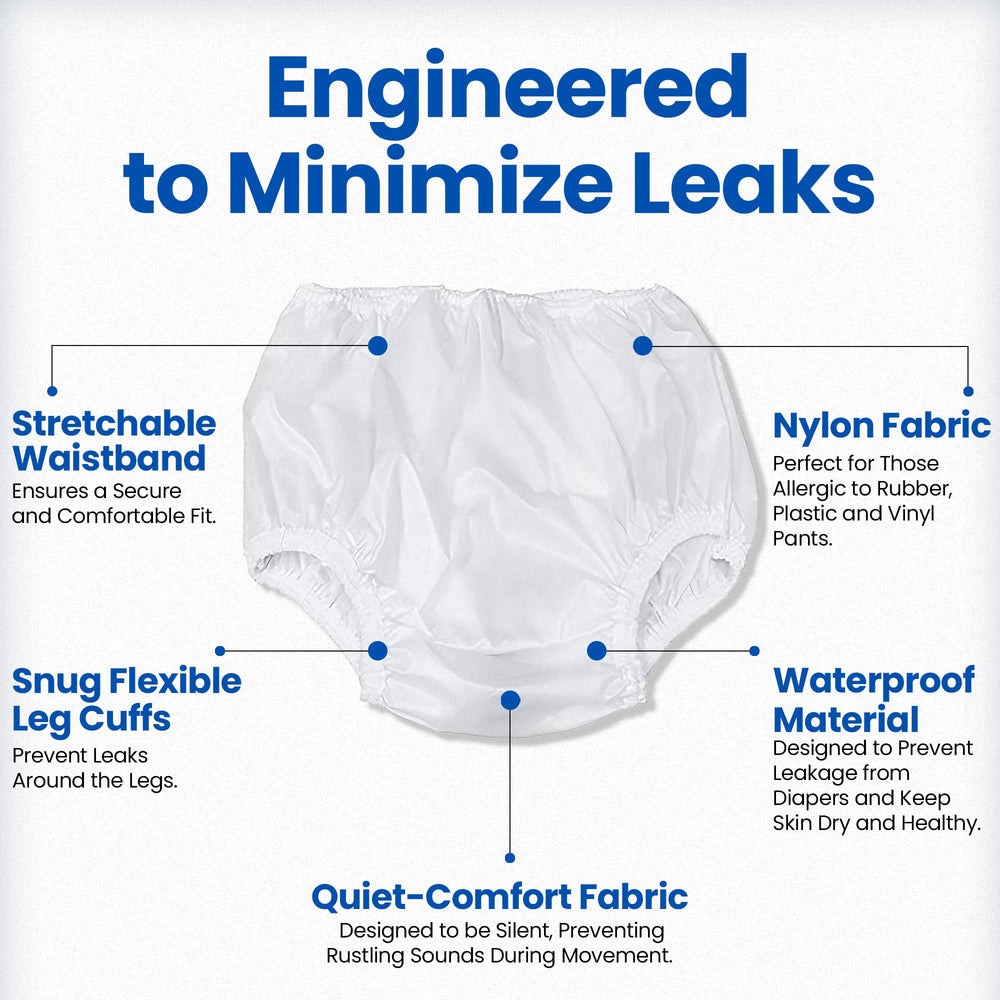 Kleinert's diaper cover with elastic leg openings prevents leaks while staying comfortable overnight