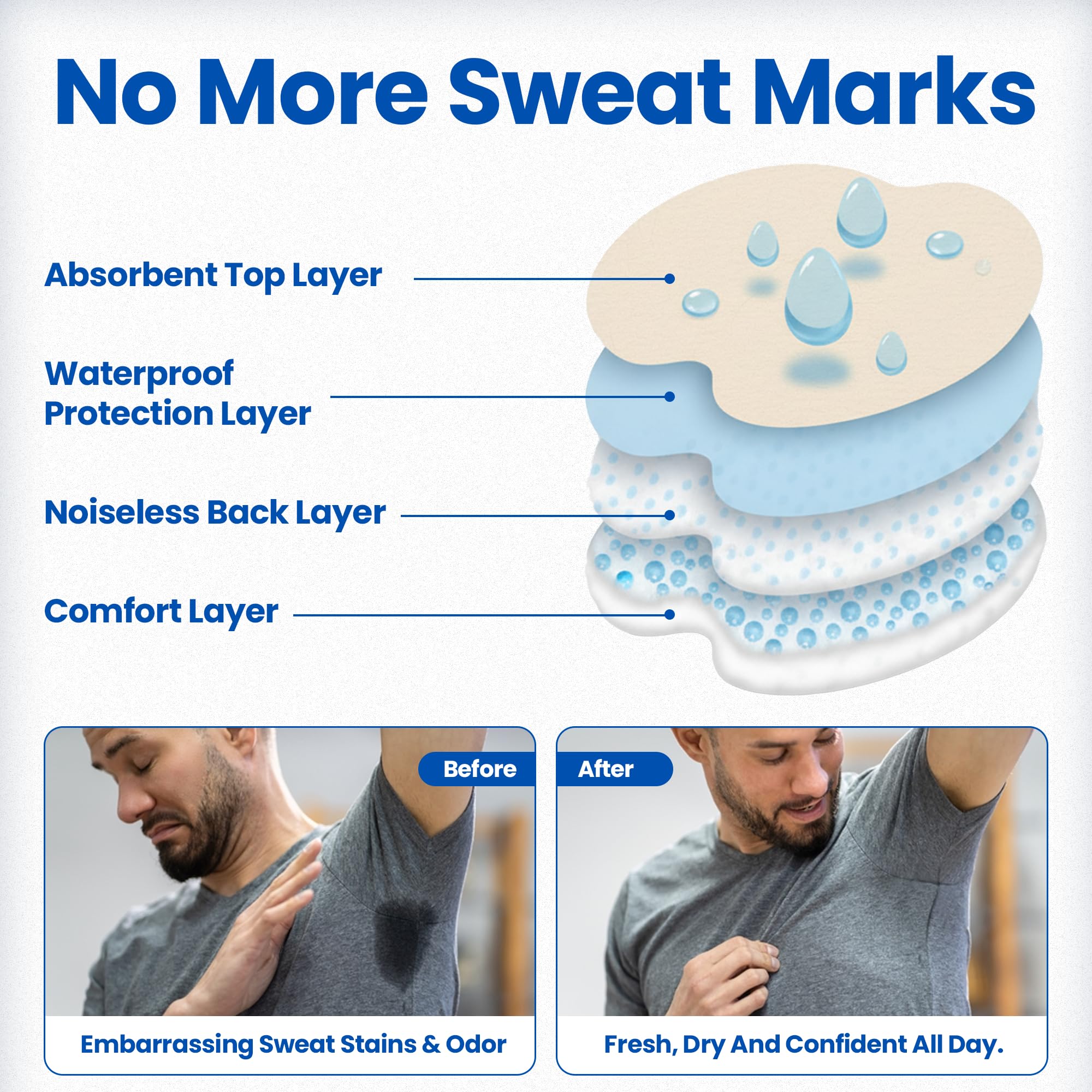 Kleinert's Underarm Sweat Pads adhesive test on fabric, including silk.