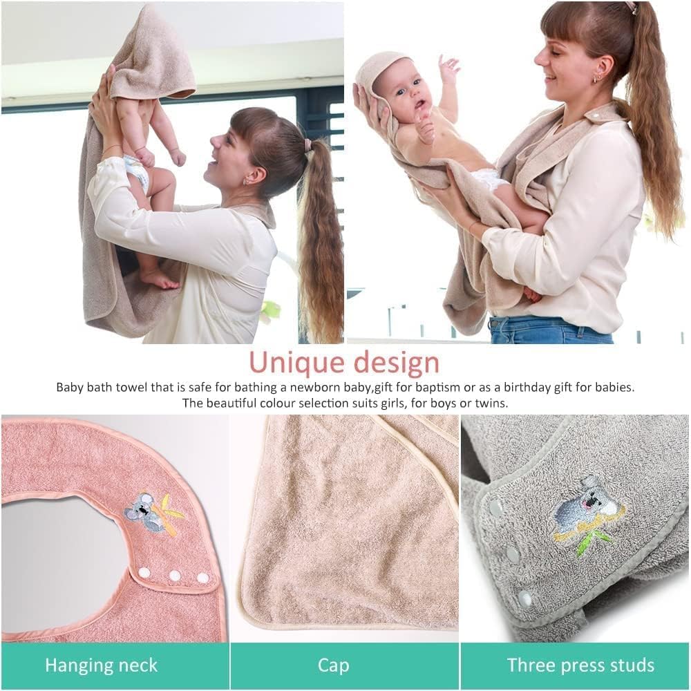 KLERICER multi-use-baby-towel doubles as blanket or swaddle.