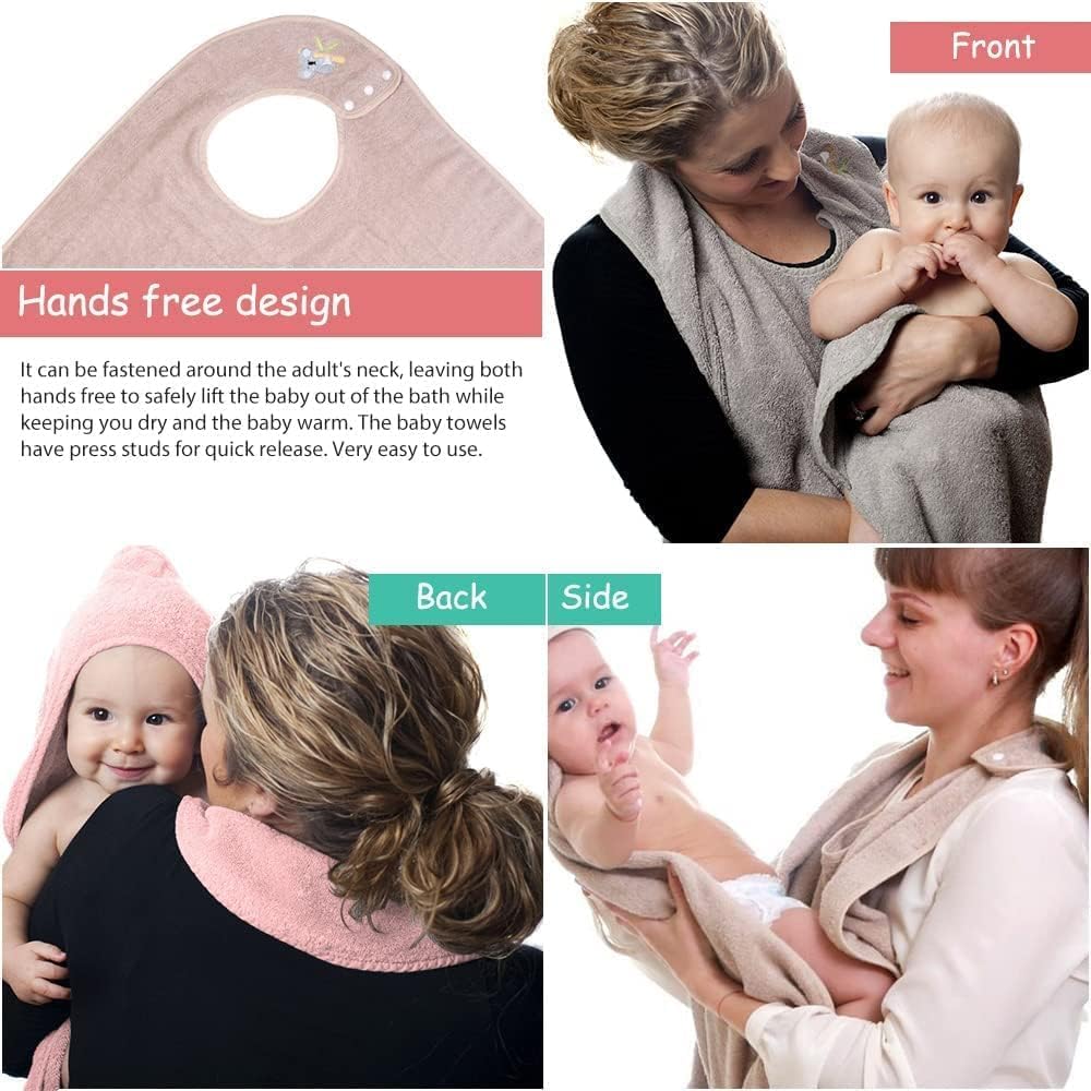 KLERICER super-absorbent-baby-towel dries quickly after bath.