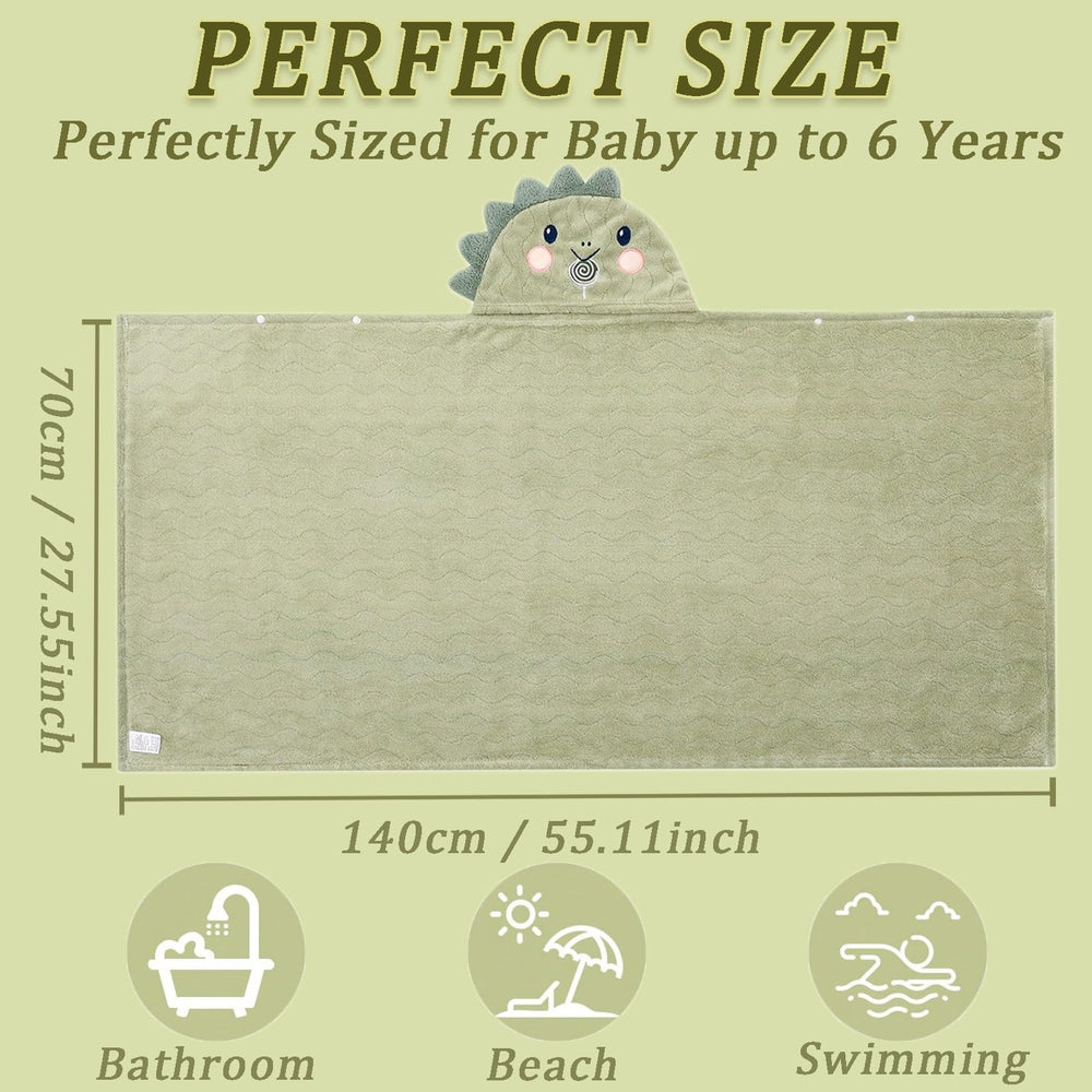 KLHYIT highly absorbent towel dries baby quickly after bath