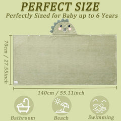 KLHYIT highly absorbent towel dries baby quickly after bath