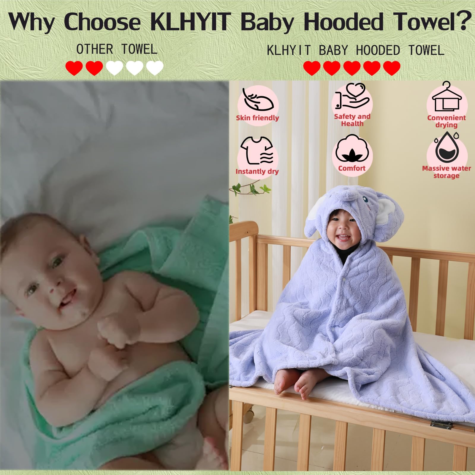 KLHYIT gift-ready bath towel set suitable for gifting
