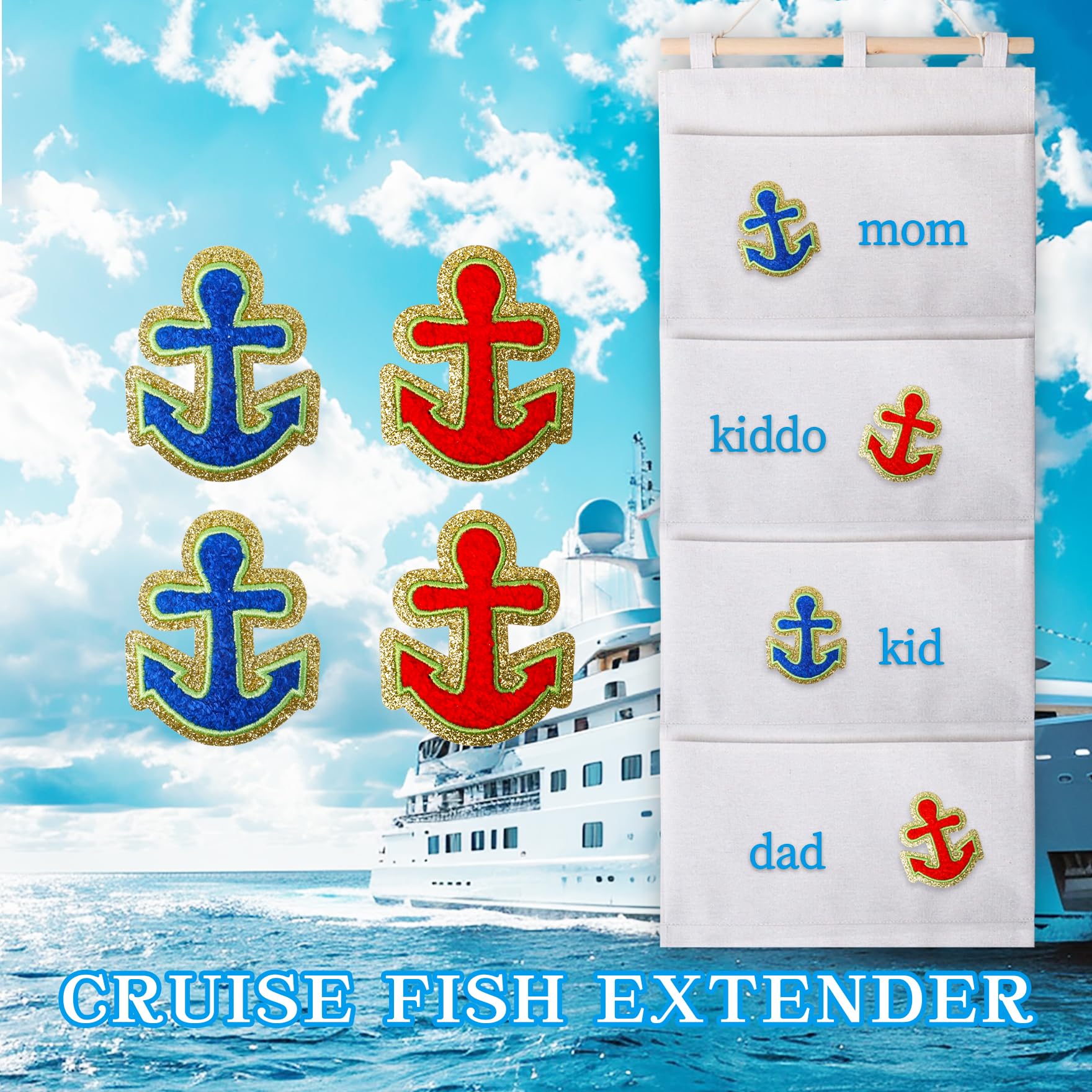 Klmnop cruise cabin hanging storage bag shown on wall hatch for gift exchange