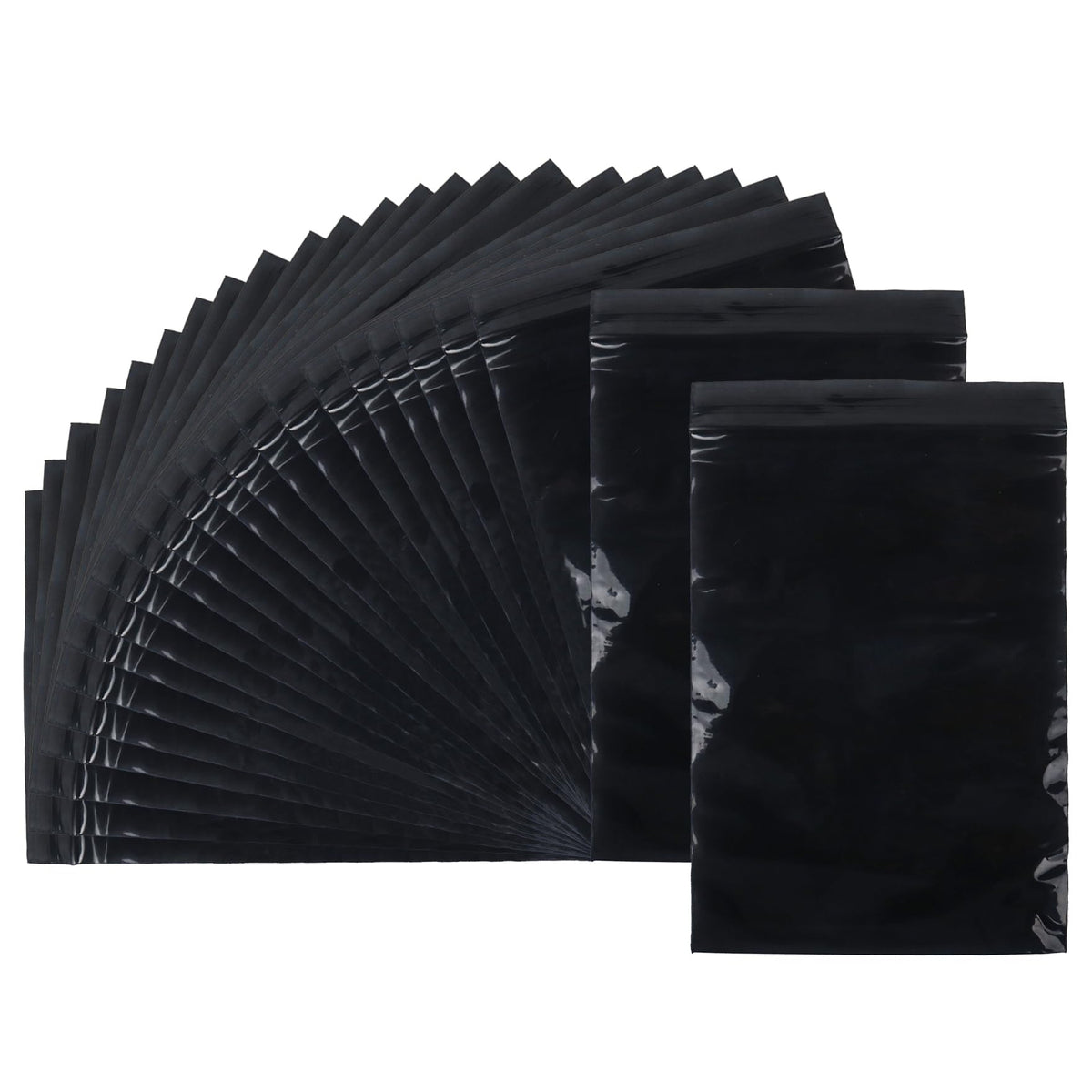 Klmnop opaque disposal bag with zipper closure for private disposal.