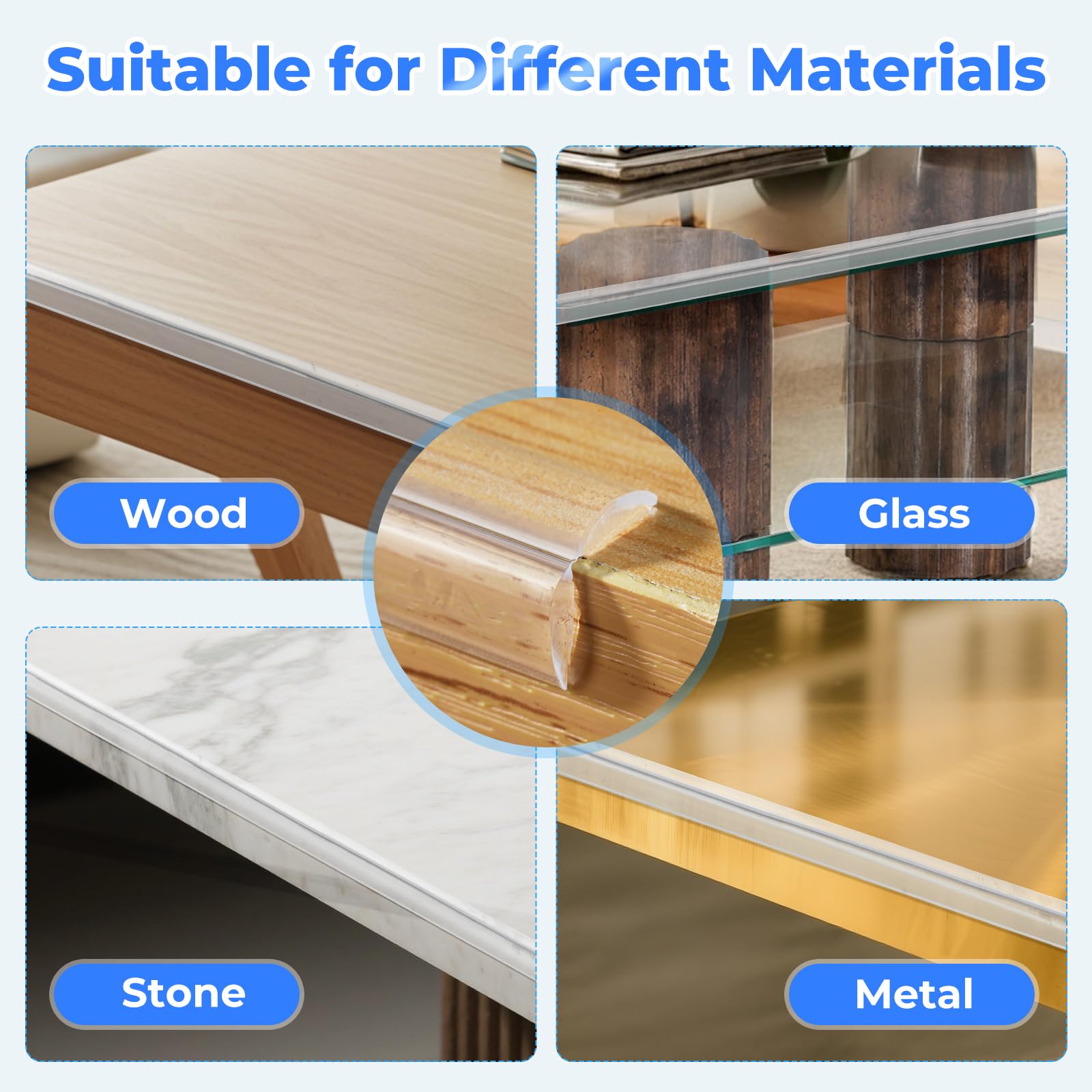 Kloejaa blue-backed adhesive side prevents yellowing for longevity.