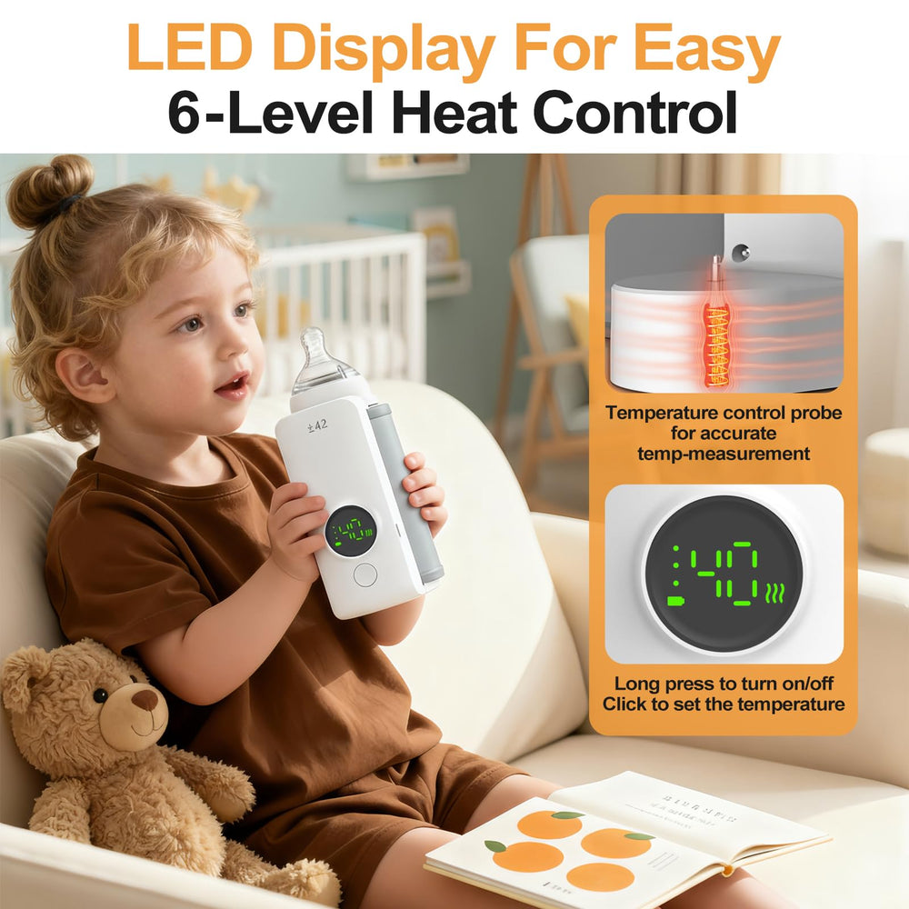 KLOMBIO automatic shut-off and 24-hour temperature stability for ready milk.