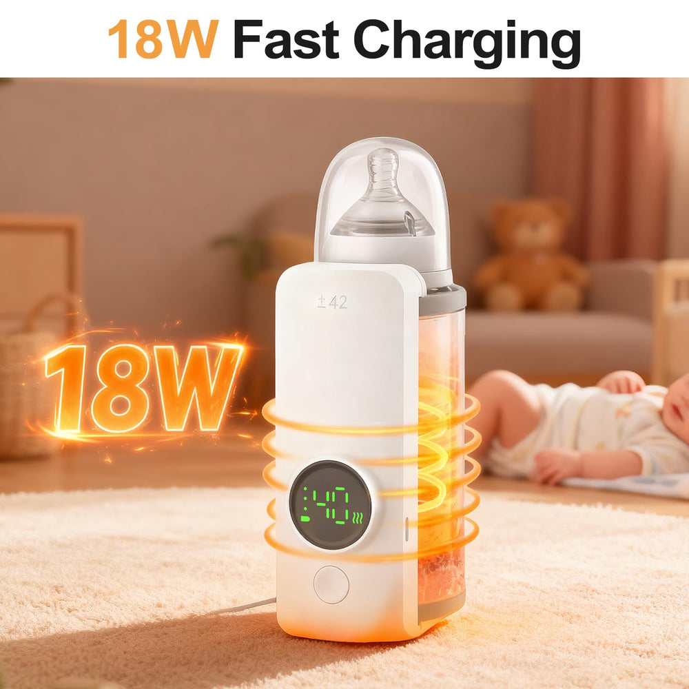 KLOMBIO travel-friendly bottle warmer ideal for night feeds and outings.