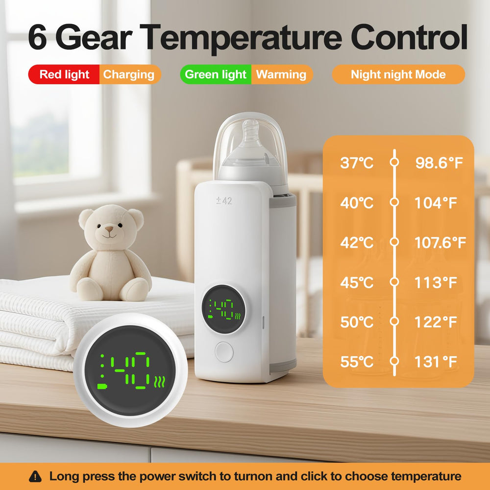 KLOMBIO waterless heating mode warms milk safely without water.