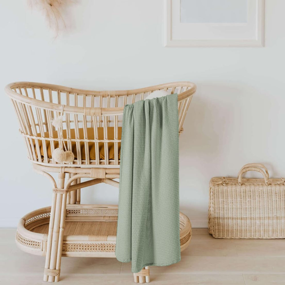 Kloovete Sage blanket makes a gift-ready option for baby showers.