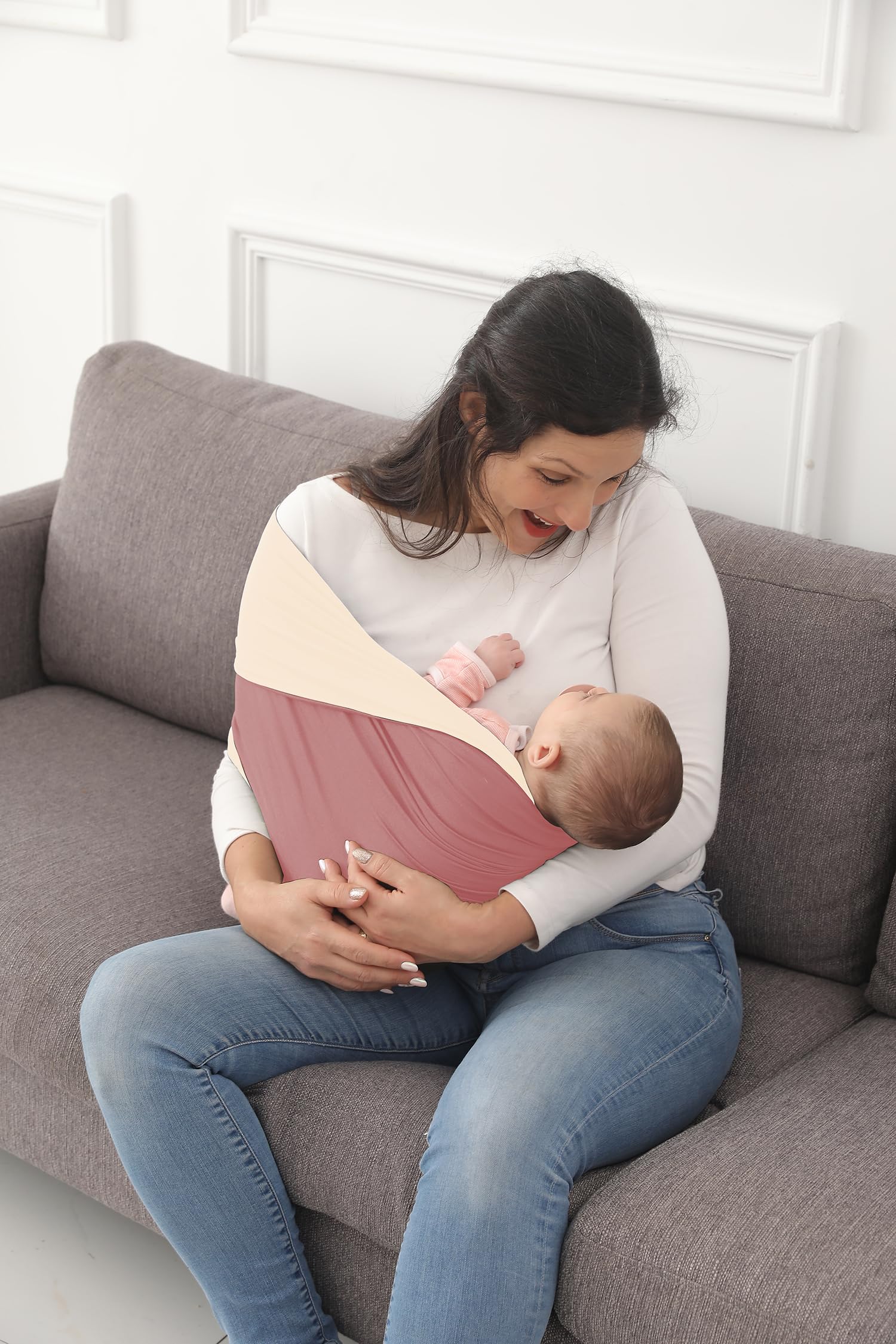Kloovete Baby Wrap Carrier compact fold for easy storage.
