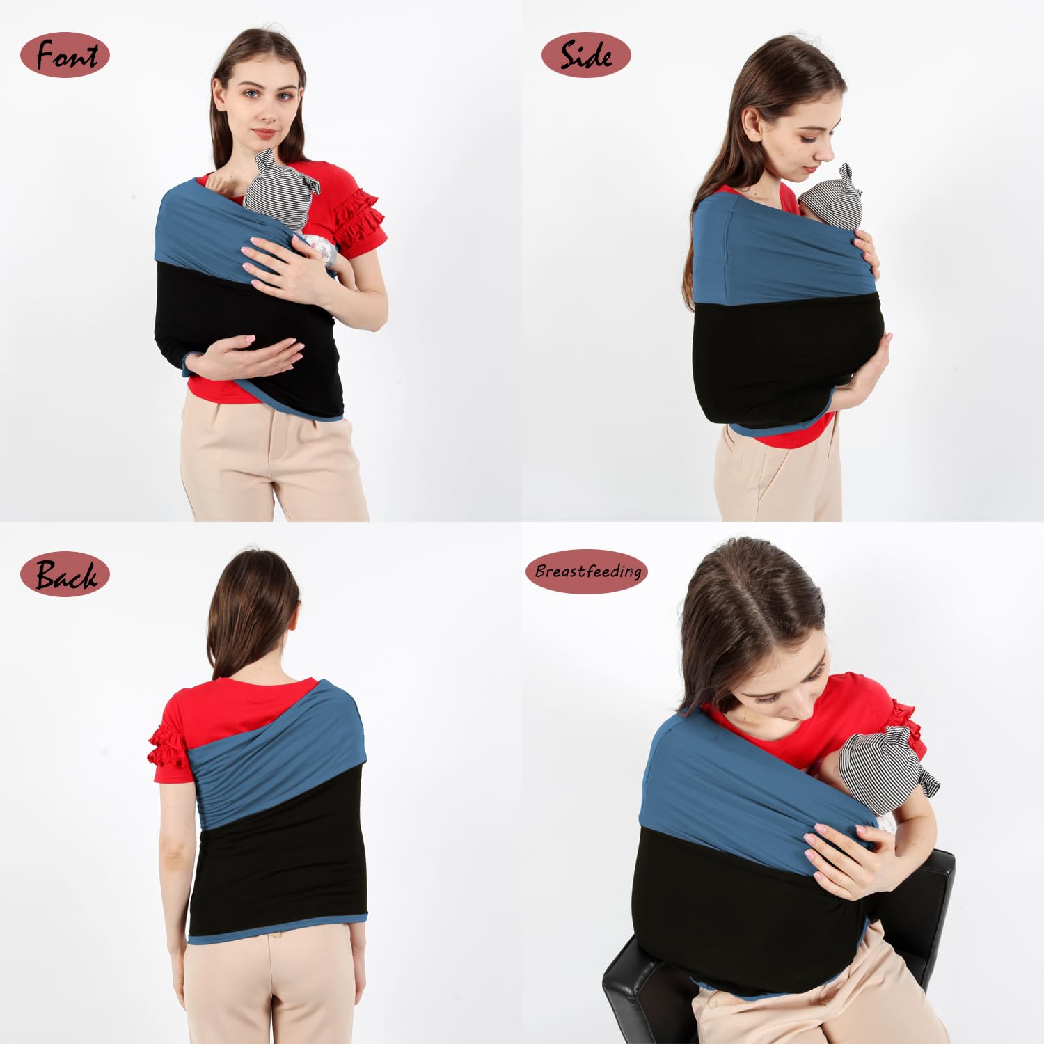 Kloovete baby wrap suitable for newborns up to 35 pounds.