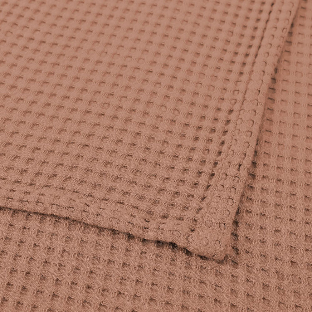 Waffle texture detail in clay color provides breathable comfort