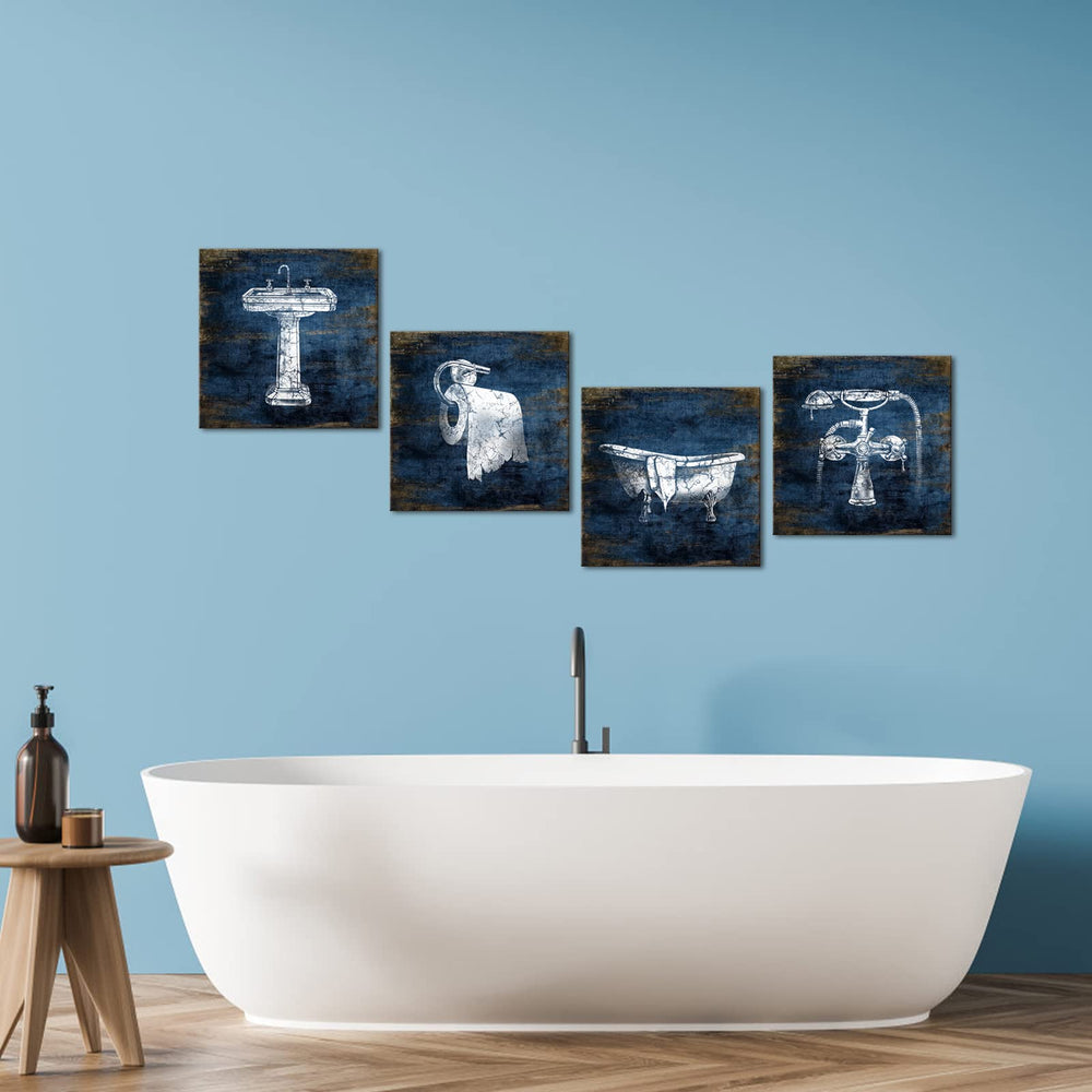 KLVOS navy wall decor suitable for living rooms and hotel lobbies.