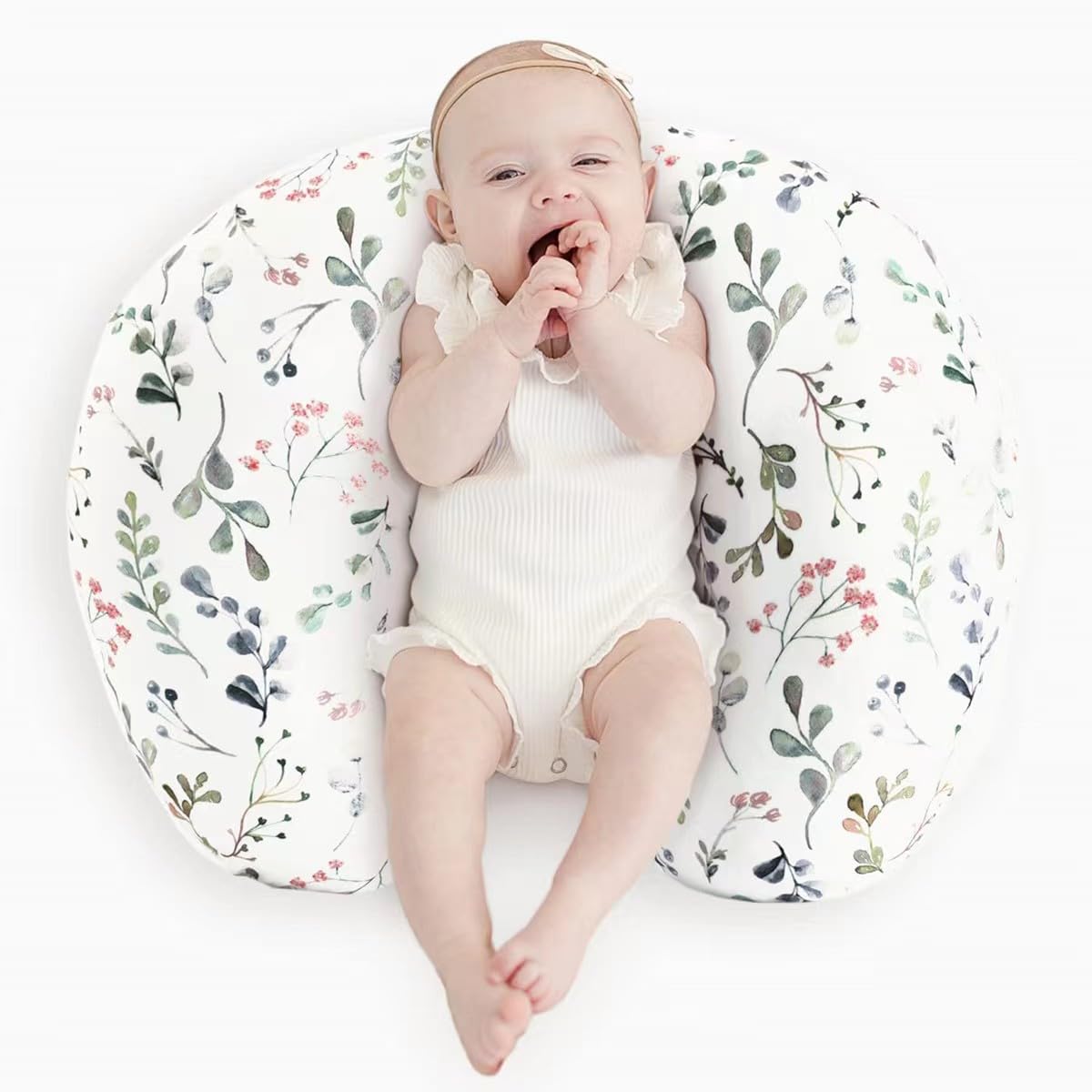 KLWJFK Nursing Pillow removable cover keeps the pillow clean.