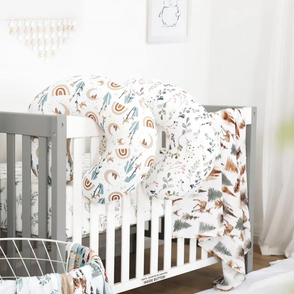 KLWJFK Nursing Pillow offers tummy time support during awake play.
