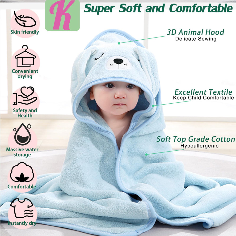 kmilro baby towel swaddle-blanket use for versatile post-bath wrap