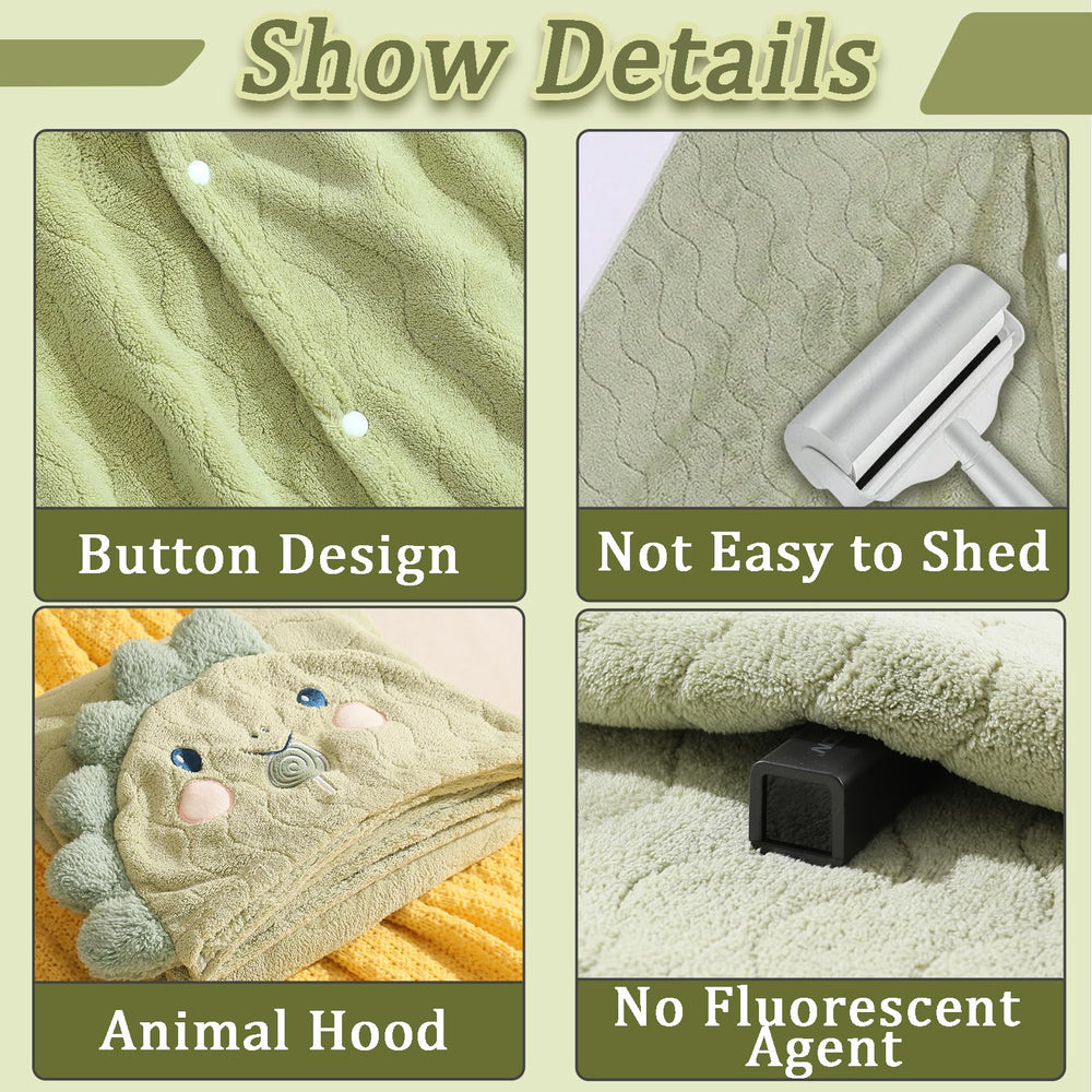kmilro ultra-absorbent hooded towel dries baby fast after baths.