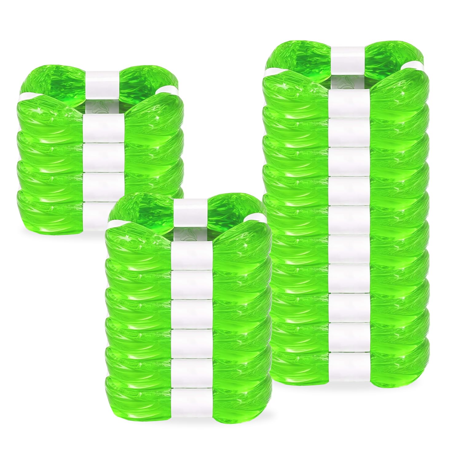 KMKMVV pack20 diaper pail refill bags in green, compatible with Diaper Genie Square pails.