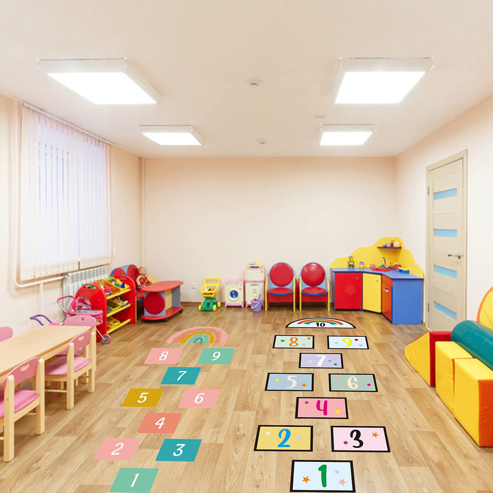 KMOTASUO cartoon grid game stickers brighten classrooms and nurseries.