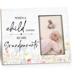 Kneaotoaji Grandparents Frame on table displaying a 4x6 photo for tabletop use