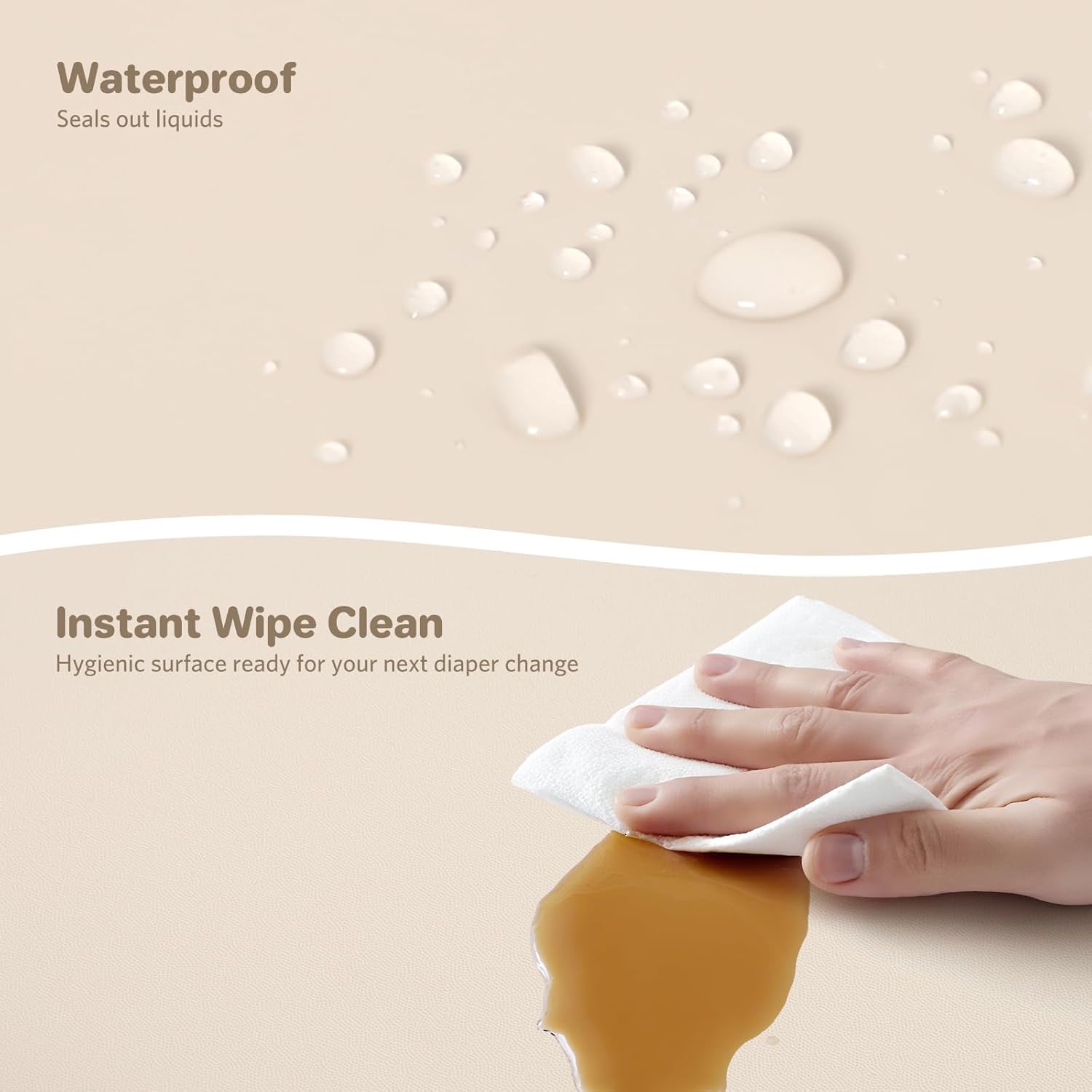 Knirose pad features adjustable safety belt for easy one-handed securing.