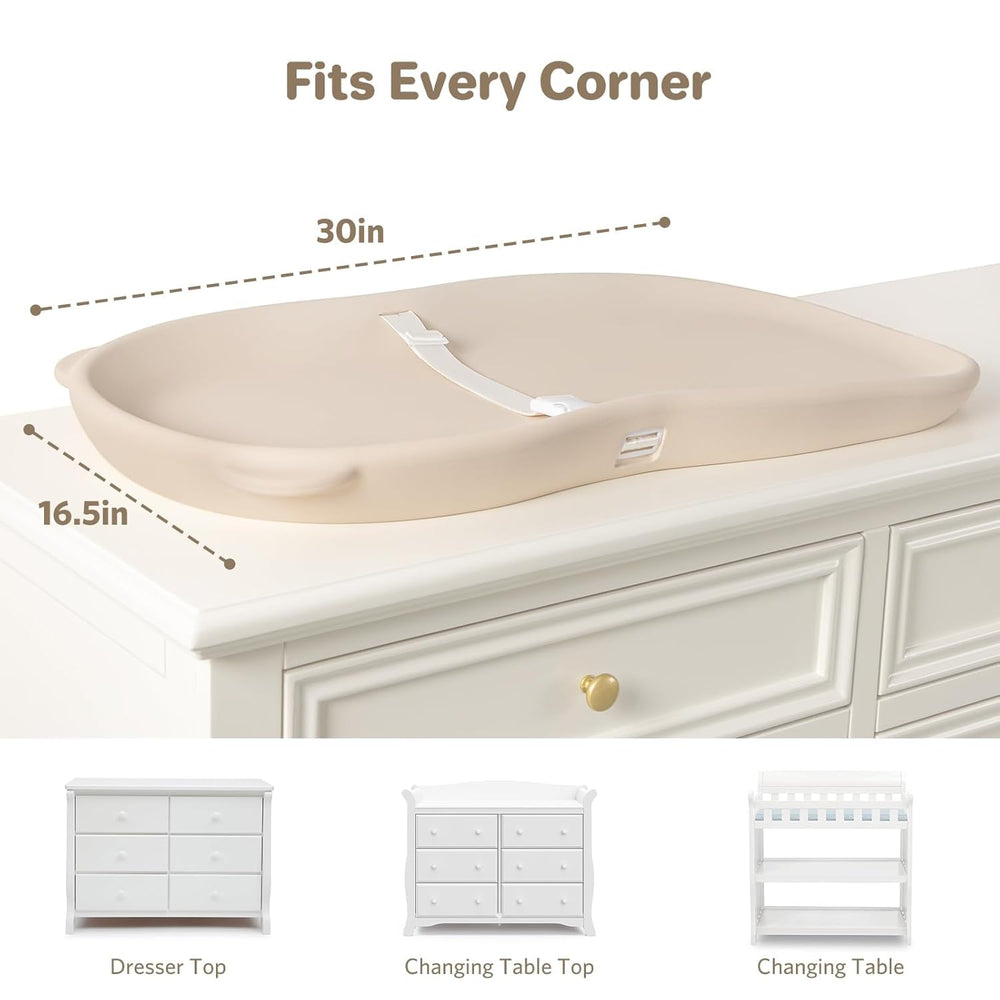 Knirose pad fits most dressers for versatile home use.