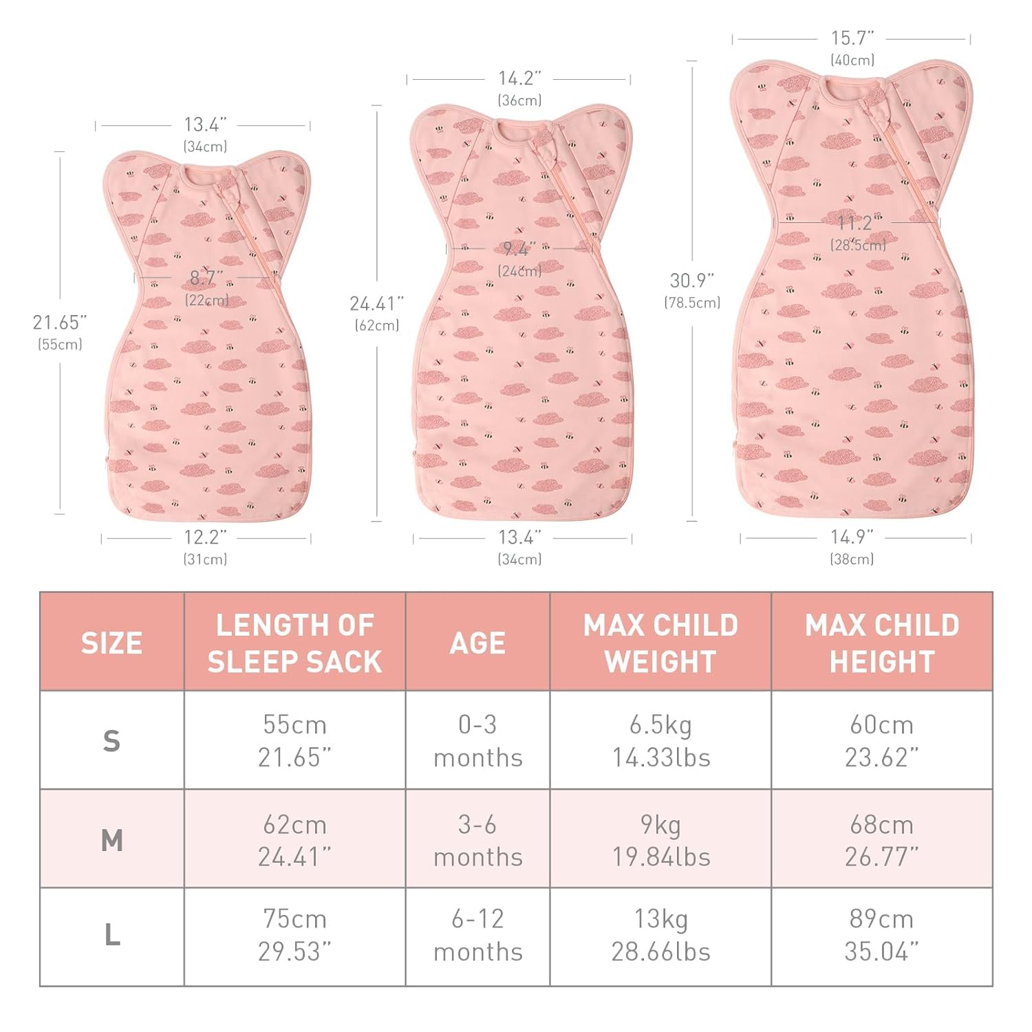 Knirose swaddle supports startle reflex with a secure arms-up posture.