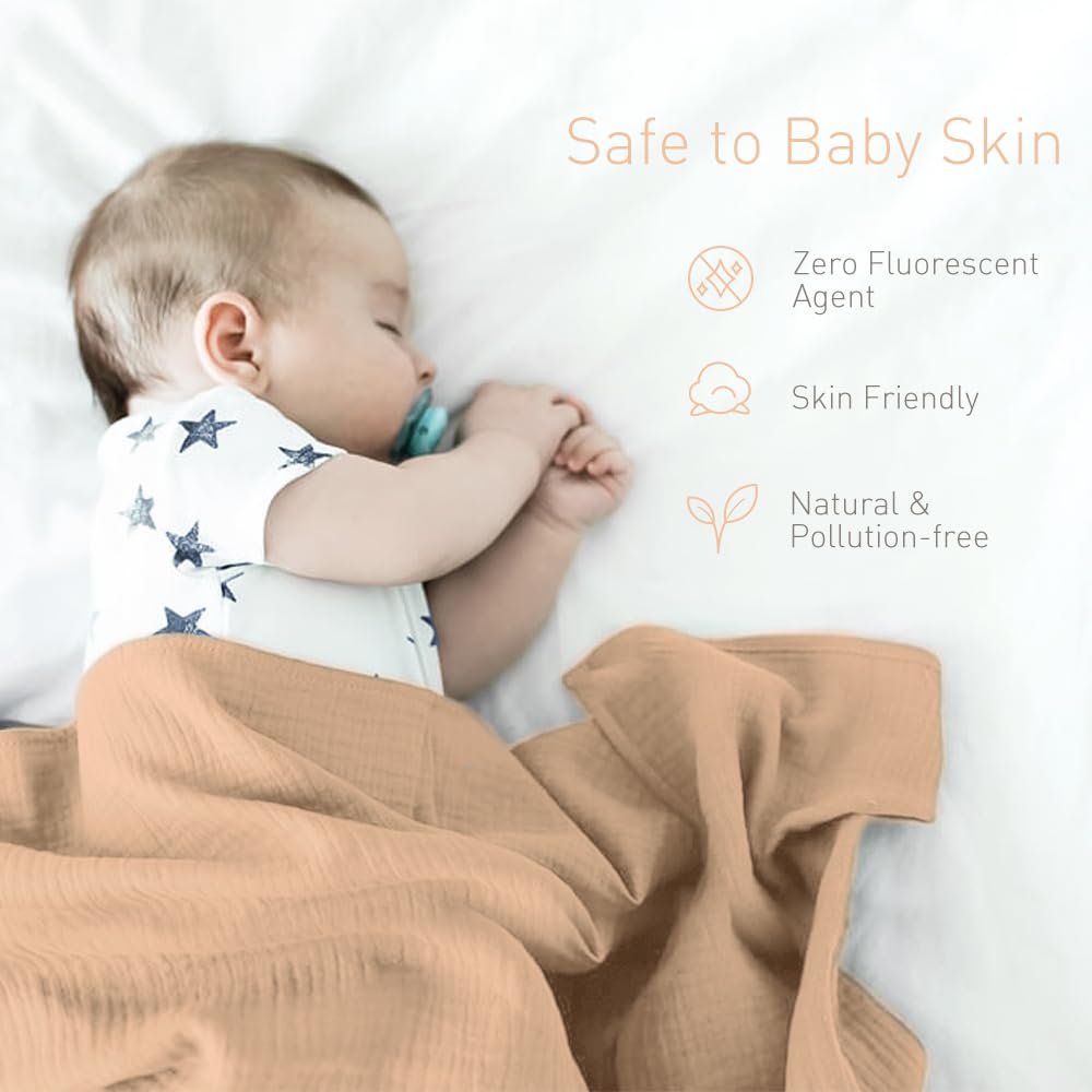 Knirose neutral color receiving blanket ideal for unisex gifting.