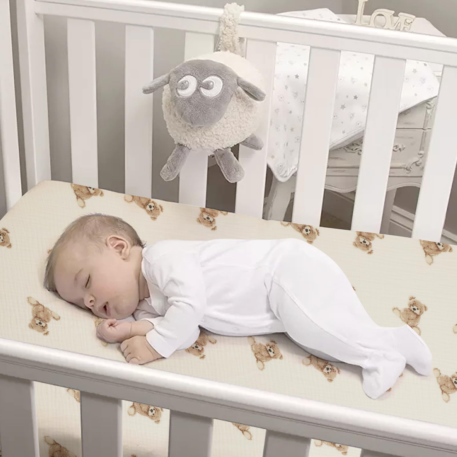 Knirose standard-fit crib sheet for 28x52 mattresses