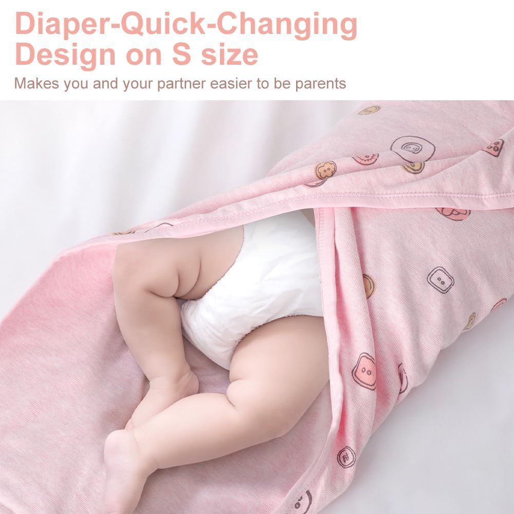 Knirose swaddle in bed promotes peaceful sleep during the night