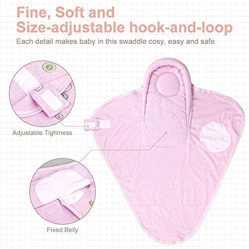 Peachpink color swaddle from Knirose offers gender-neutral, soothing aesthetics