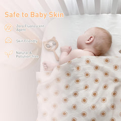 Knirose swaddle wrap doubles as stroller cover for outings.