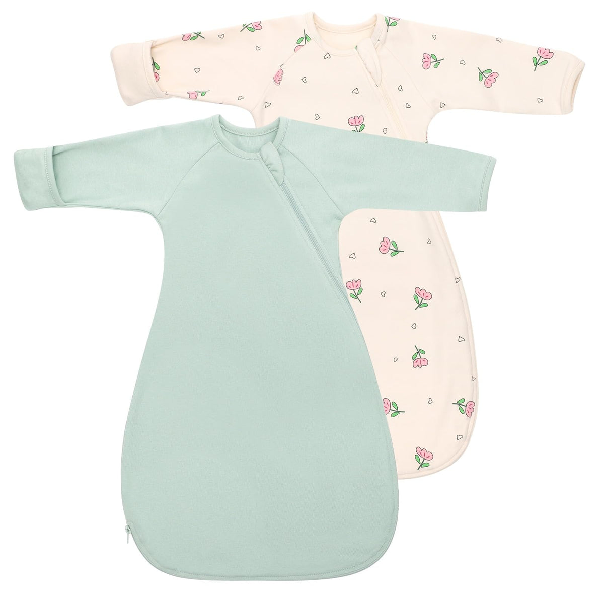 Knirose transitional swaddle sack arms up design for secure, cozy sleep.
