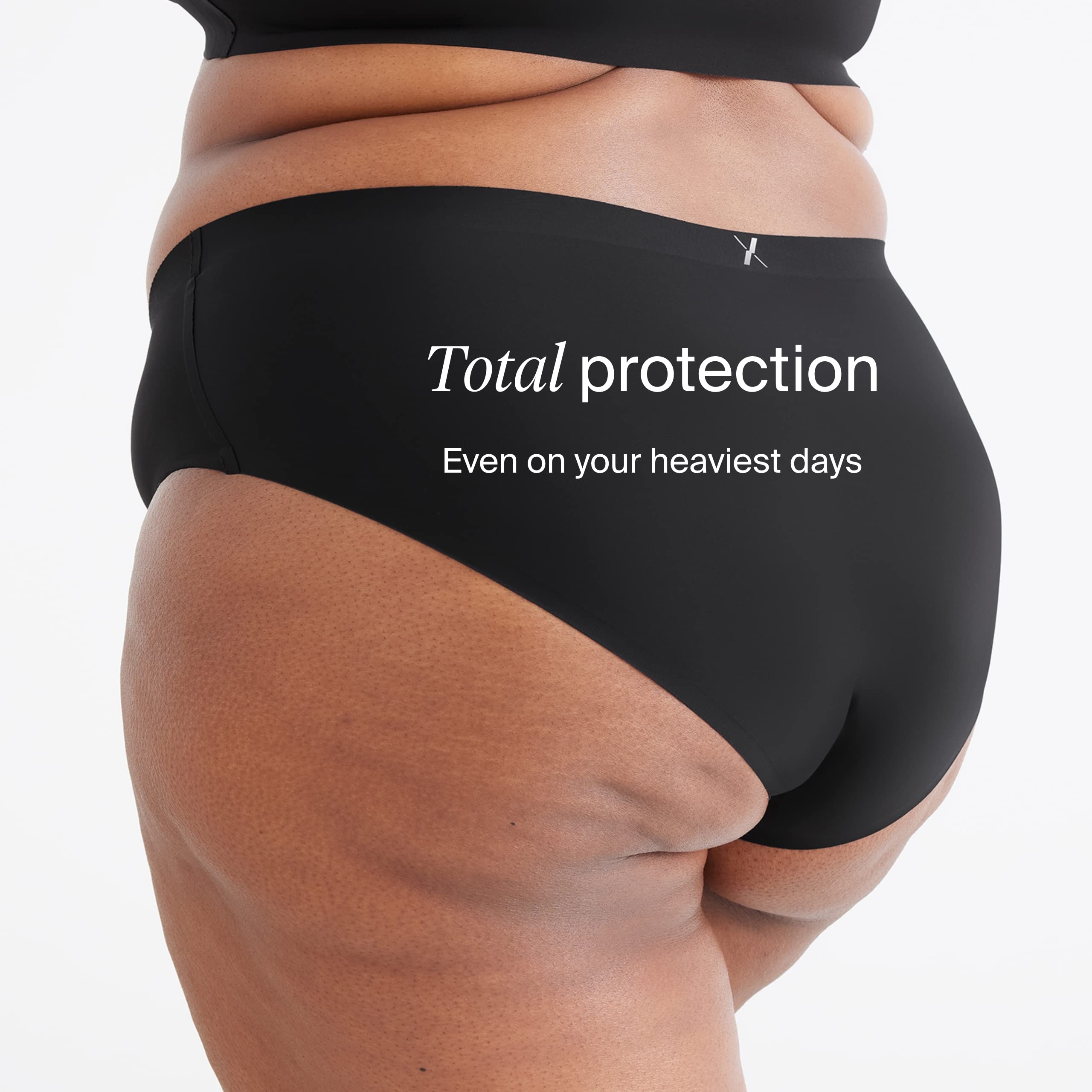 KNIX Black XL 3-pack bikini set ideal for travel and daily use