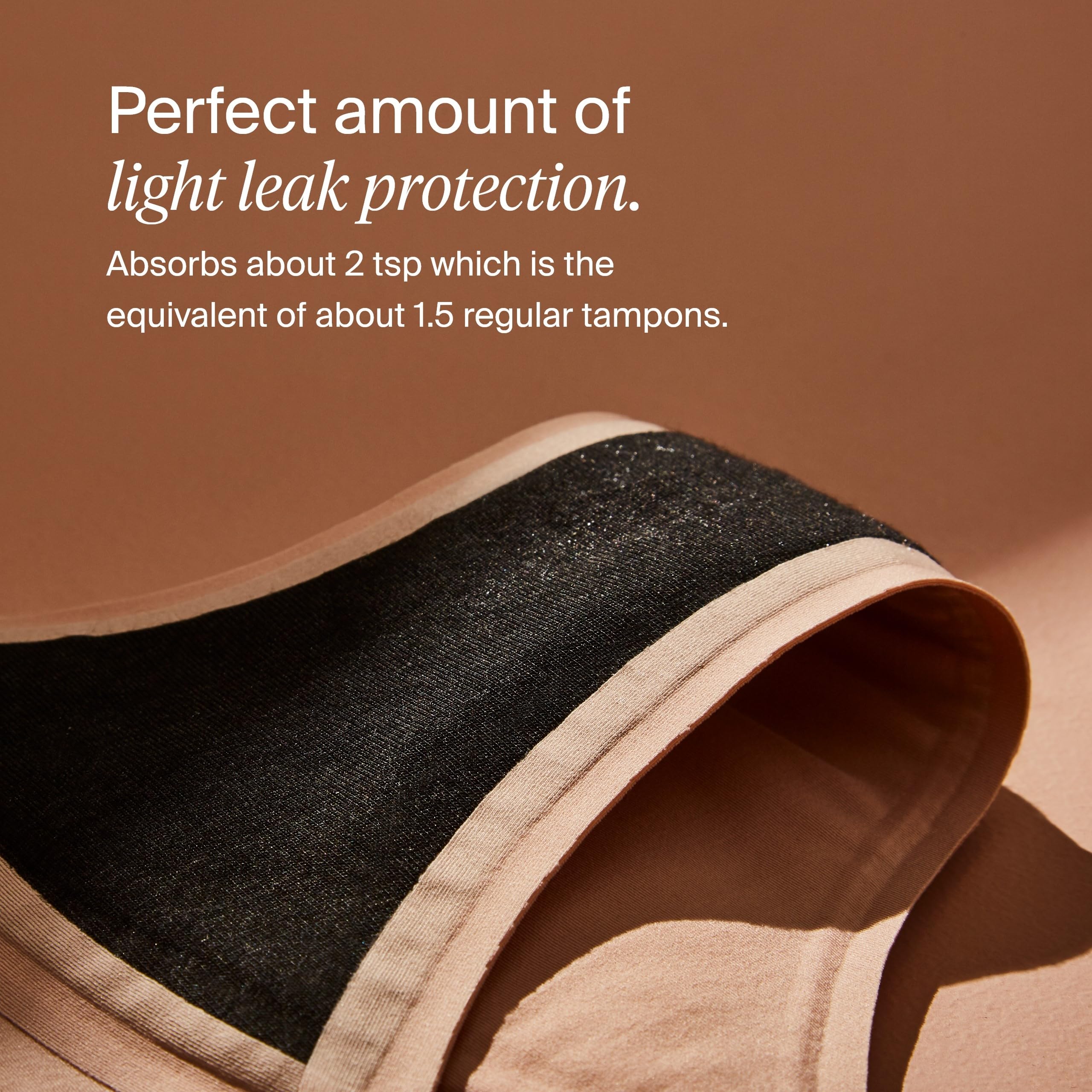 KNIX Comfortable natural waist fit with medium bum coverage.