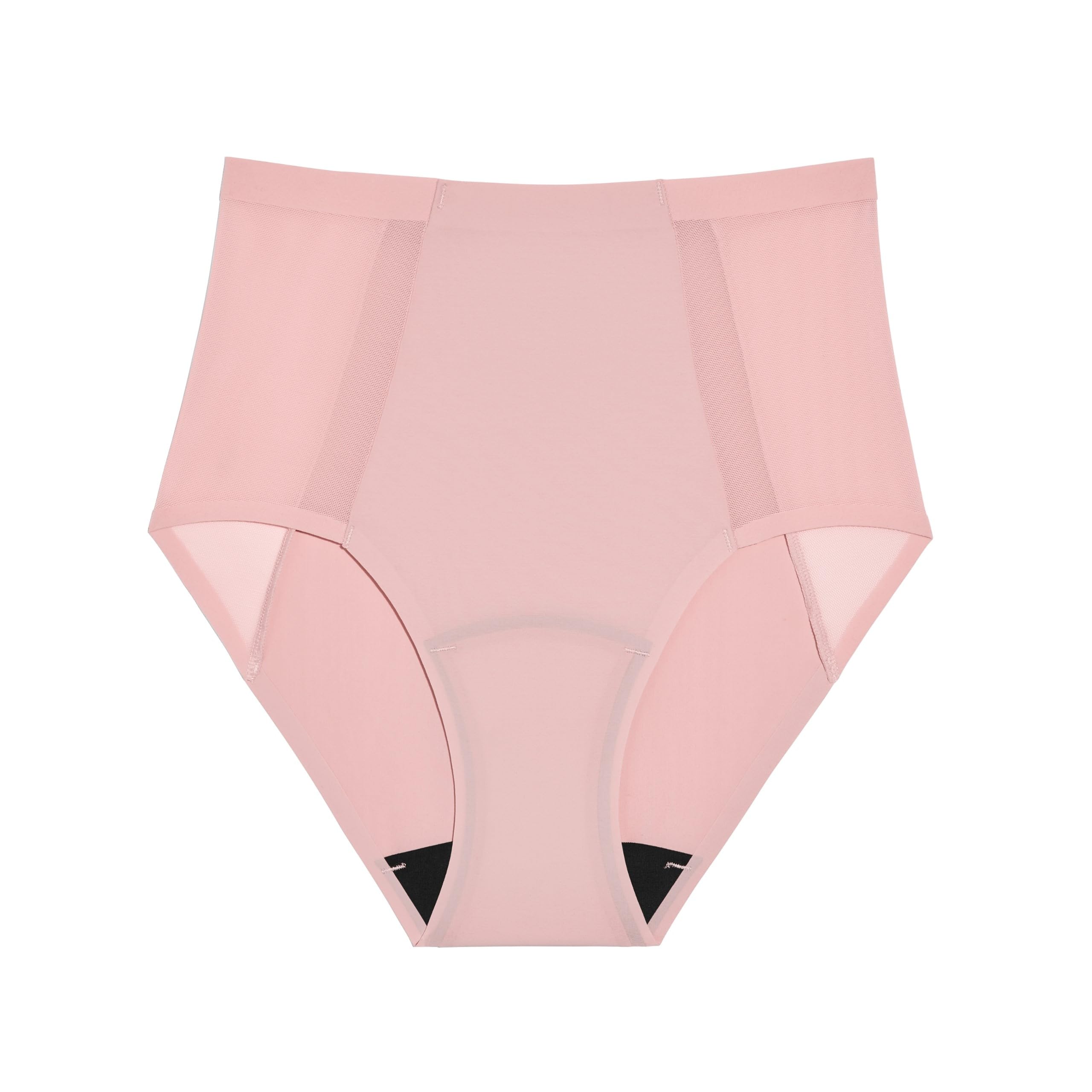 KNIX Light Leakproof No-Show Mesh High Rise in Rose Water offers discreet protection.