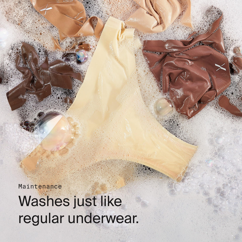 KNIX rose water color underwear offers a soft look with all-day comfort.