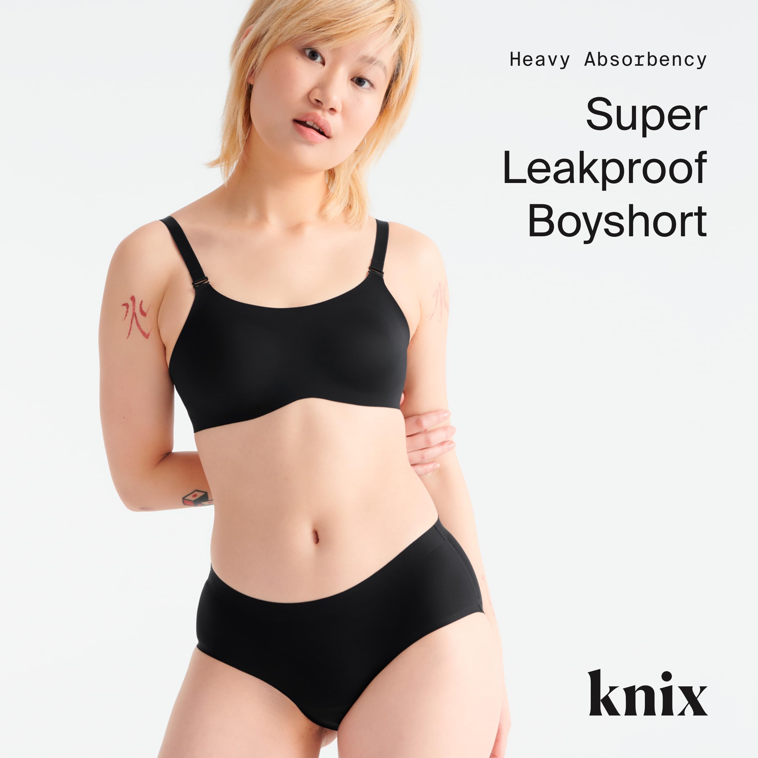 KNIX wash bag for period underwear in black to keep items clean