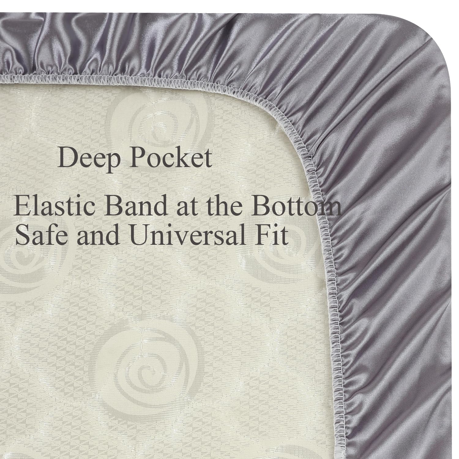 Knlpruhk silk bassinet sheet breathable mulberry silk for restful sleep