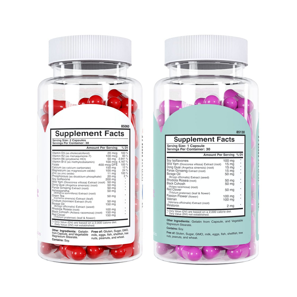 Knockout Menopause PM bottle promotes nighttime calm and rest.