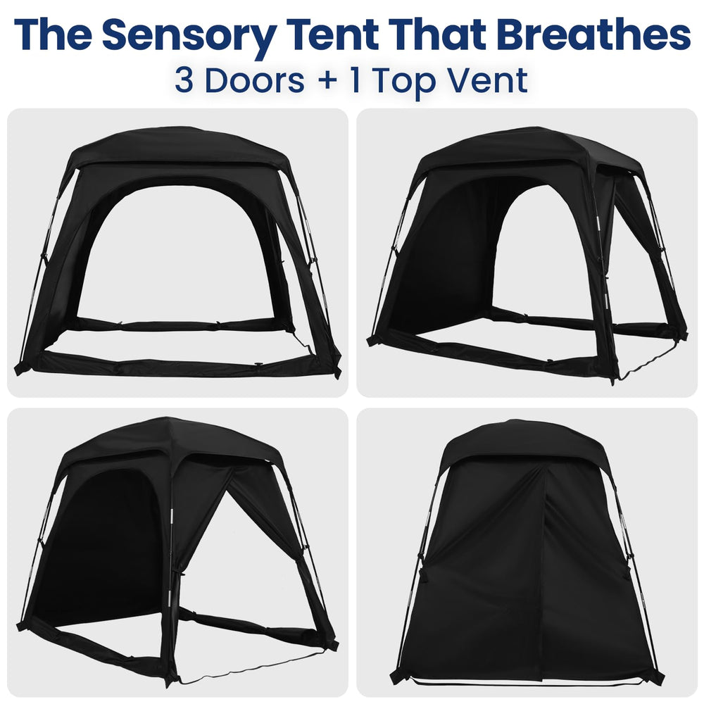 Knocloc sensory tent monitor pocket keeps baby monitor within reach