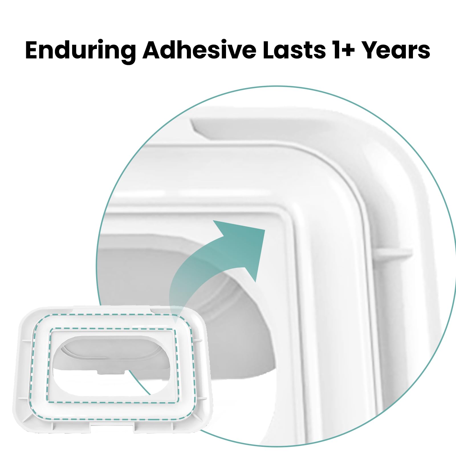 KNOCLOC lid maintains hygienic use by avoiding direct contact with packaging.