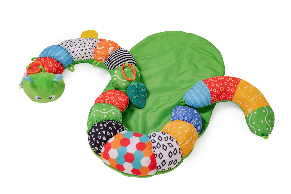 Knotly Charm floor play mat with textures for developmental exploration